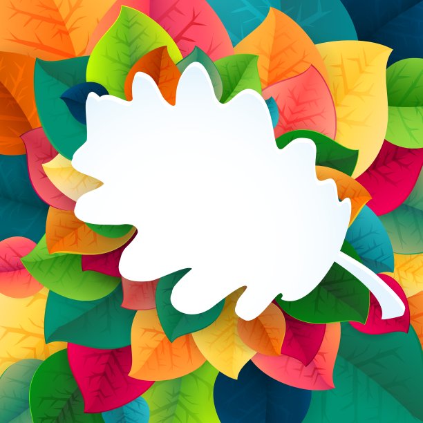 秋天抽象的落叶背景图片下载