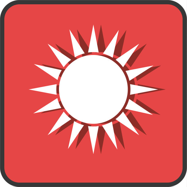 夏季太阳象征孤立的图标图片下载