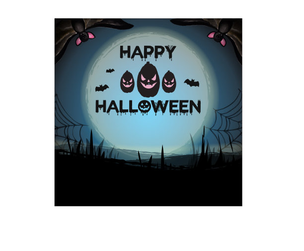 万圣节水彩背景图片下载