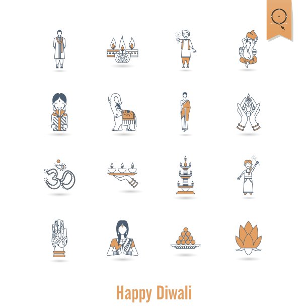 排灯节印度节日图标图片下载