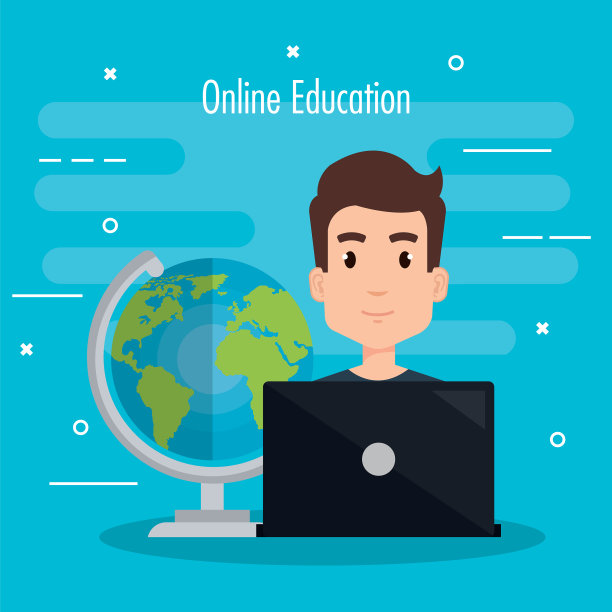 学生使用笔记本电脑进行电子教育图片下载