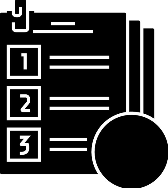 考试图标为黑色图片下载