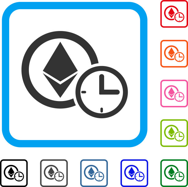 以太坊信用时钟框架图标图片下载