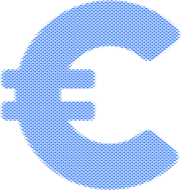 鱼欧元拼贴图片下载