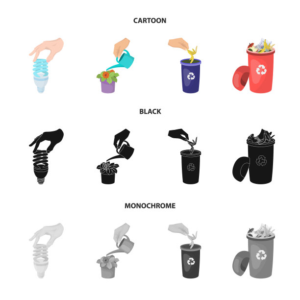 节能灯泡浇室内植物图片下载