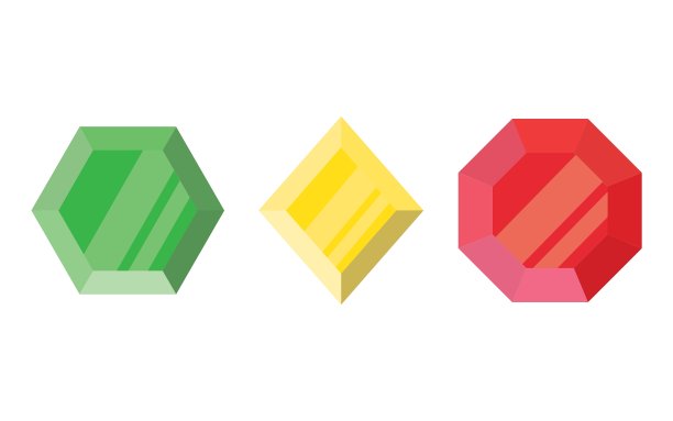 扁平风格的钻石图片下载