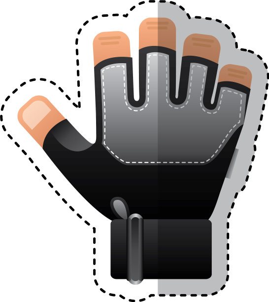 健身手套隔离图标图片下载