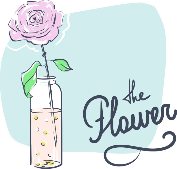 婚礼庆典属性玫瑰在瓶子里图片下载