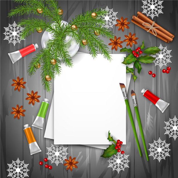 圣诞俯视图背景图片下载