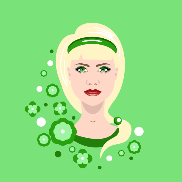 一个漂亮的年轻姑娘在上图片下载