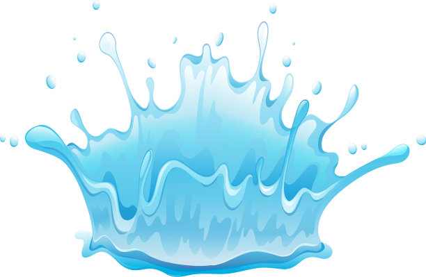 水花图案在白色的背景图片下载