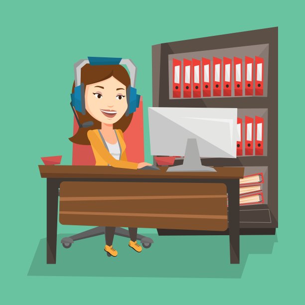 女人玩电脑游戏图片下载