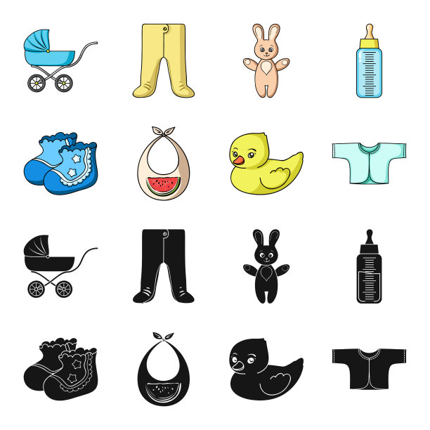 袜子，围嘴，玩具，鸭子，覆盆子，宝宝图片下载