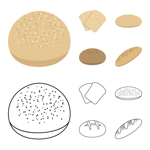 烤披萨，高汤，卷边面包，黑面包图片下载