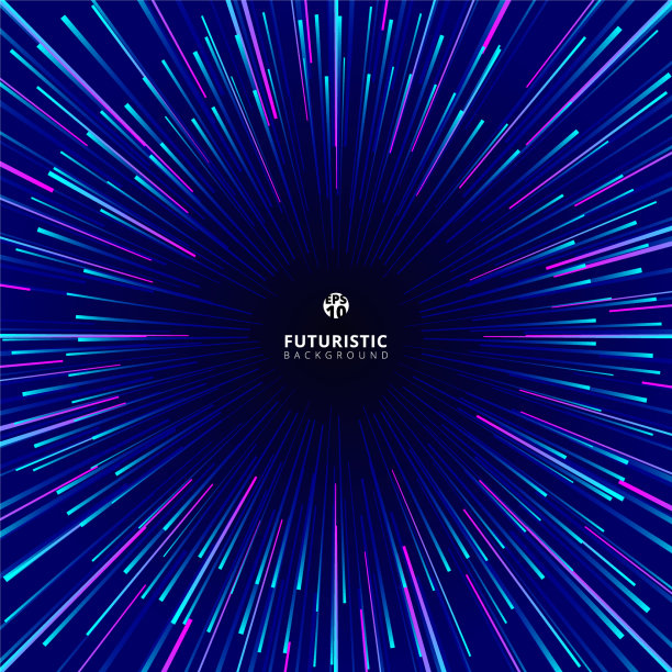 抽象的未来技术几何圆形图片下载