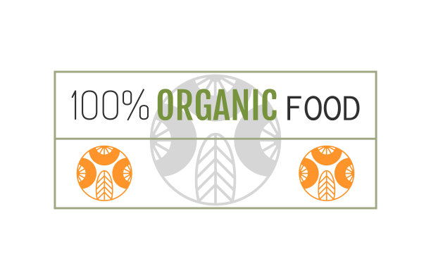 有机食品标志徽章标签为健康图片下载