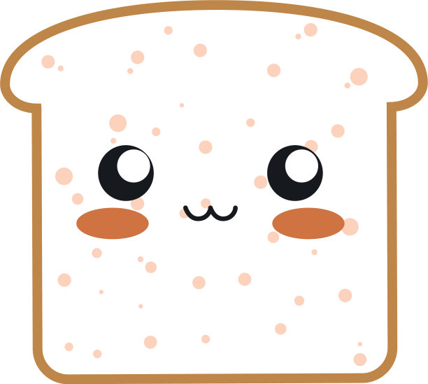 卡哇伊面包图标图片下载