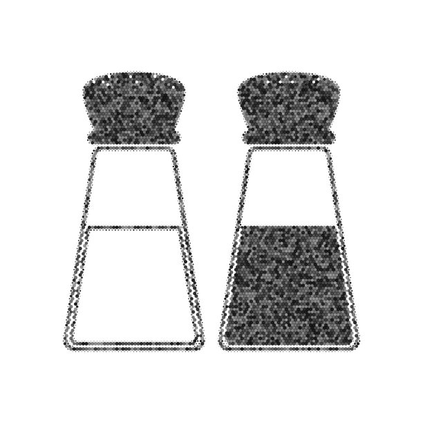 盐和胡椒标志黑色图标从许多图片下载