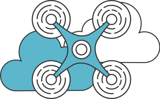 无人机飞行技术与云图片下载