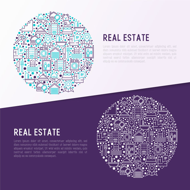 房地产概念圈图片下载