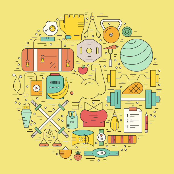 健美运动员的概念图片下载