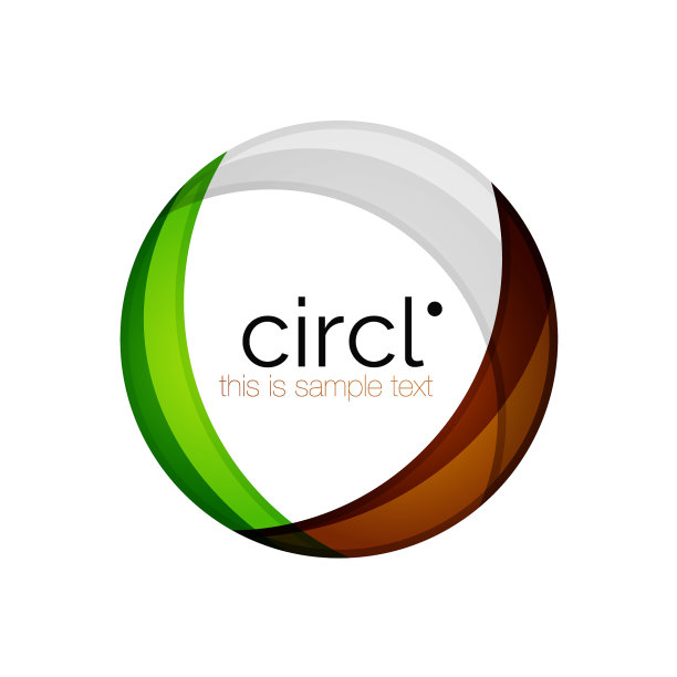 洁净专业多彩圈商业图标图片下载