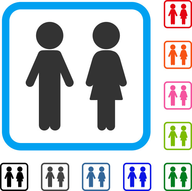 儿童夫妇相框图标图片下载