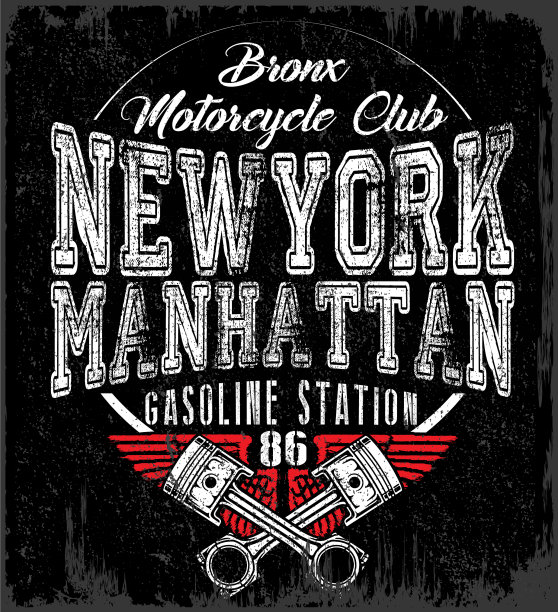 老式摩托车手绘t形图形设计图片下载