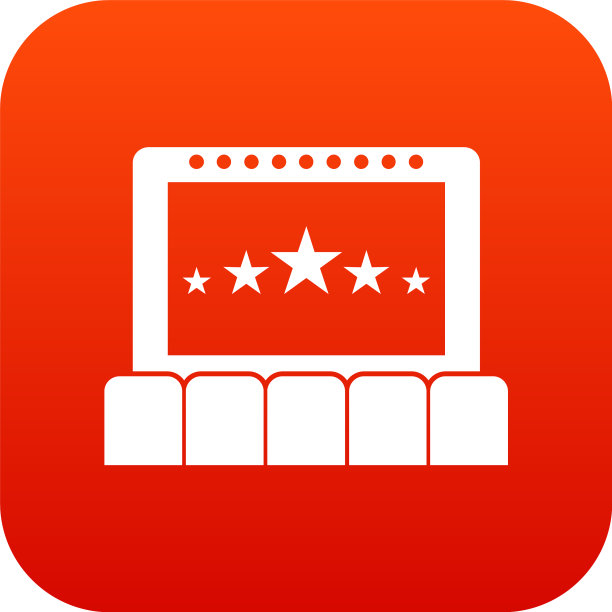 影院图标数码红图片下载