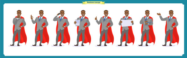 一组商人出席各种活动图片下载