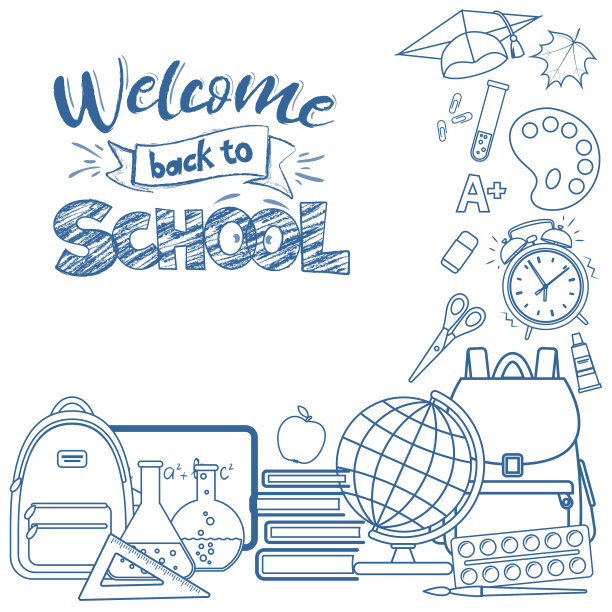 回到学校排队图标图片下载