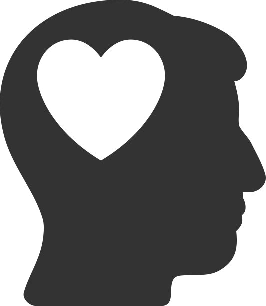 爱的心想扁图标图片下载