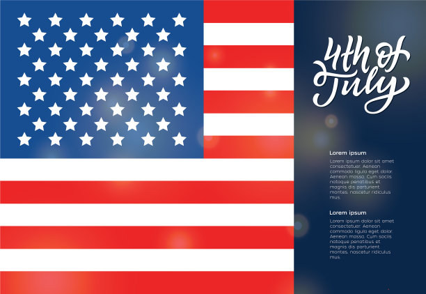 美国独立日贺卡图片下载