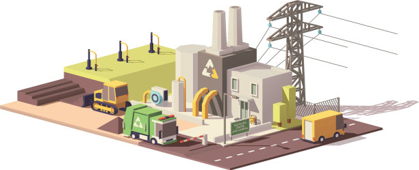 低聚堆填区气体收集厂图片下载