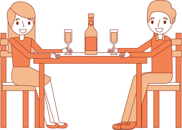 一对父母拿着酒瓶坐在一起图片下载