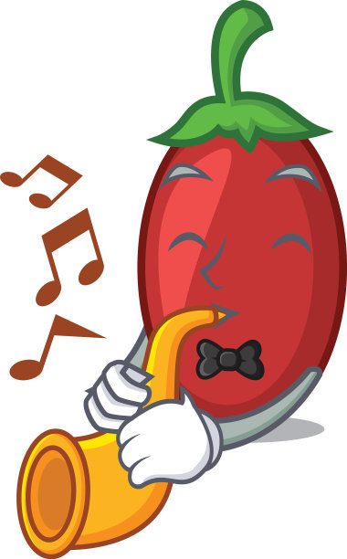 用小号枸杞浆果做卡通吉祥物图片下载