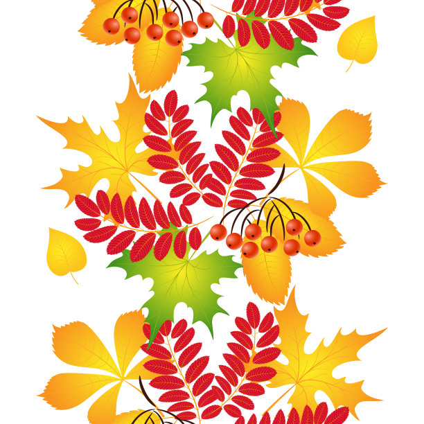 图案无缝秋叶图片下载