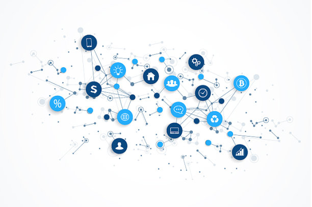 物联网、物联网和网络连接图片下载
