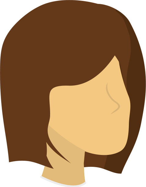 美女的脸配上发型图片下载