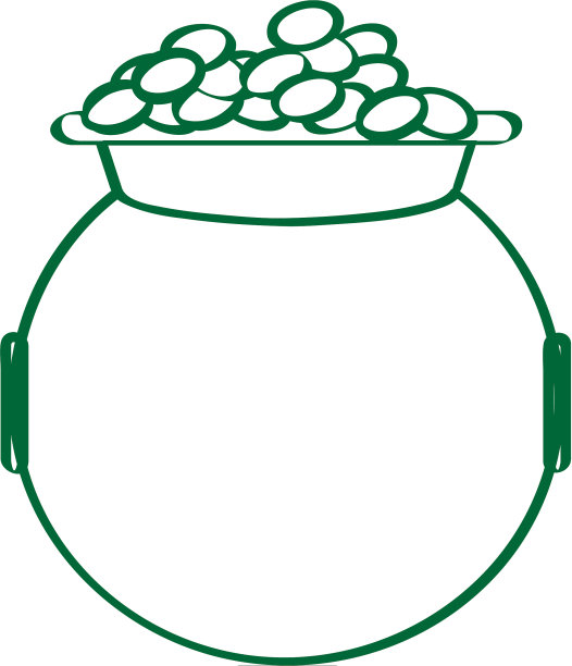 金币壶轮廓图片下载