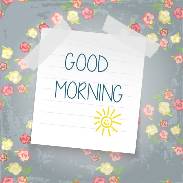 彩色背景笔记纸图片下载