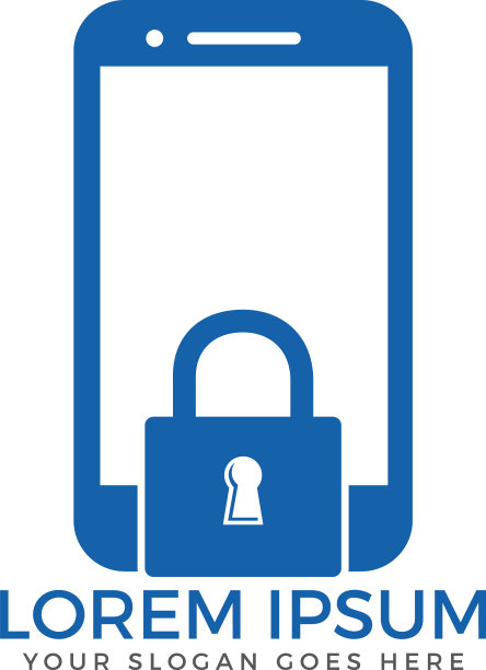 手机锁标识设计图片下载