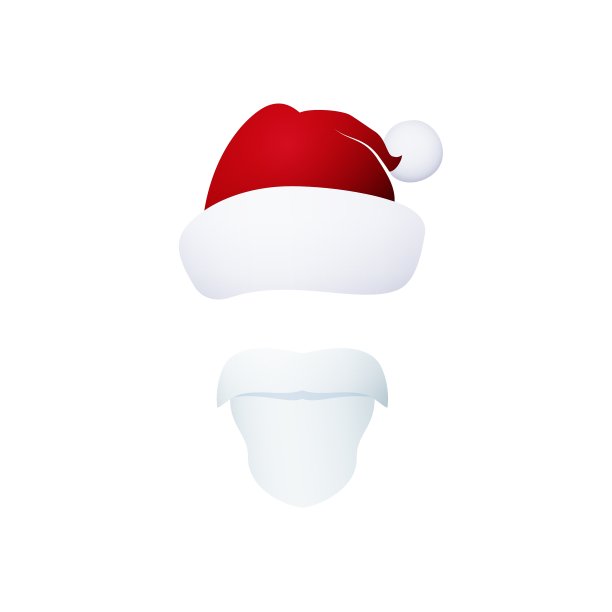 面对孤独的白色圣诞老人图片下载