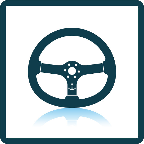 方向盘在灰色背景上的图标图片下载