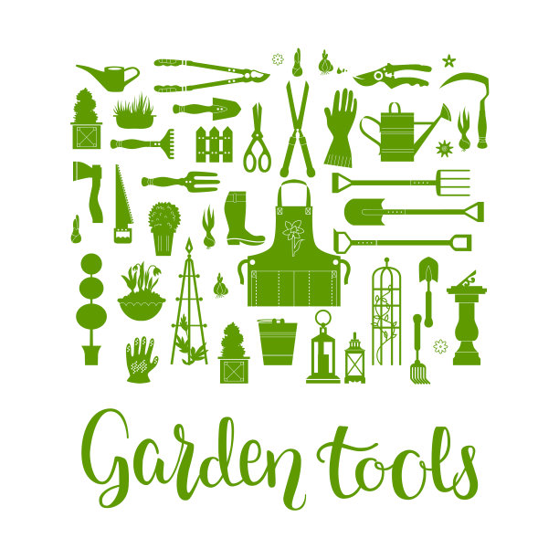 园艺工具集图片下载