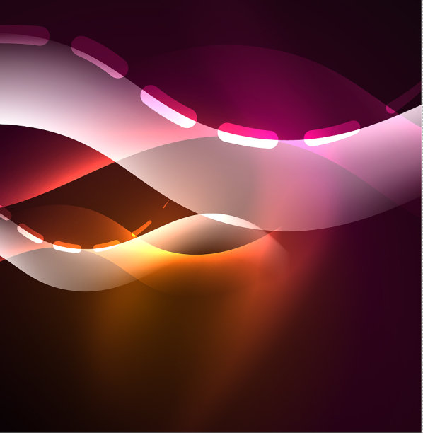 发光波烟设计波浪线条图片下载