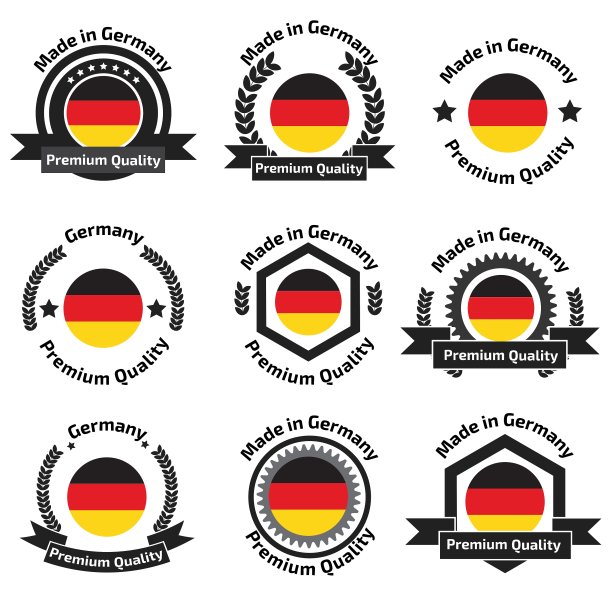 德国制造标签和徽章德国制造图片下载