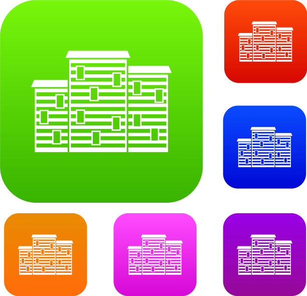 房屋套色收藏图片下载