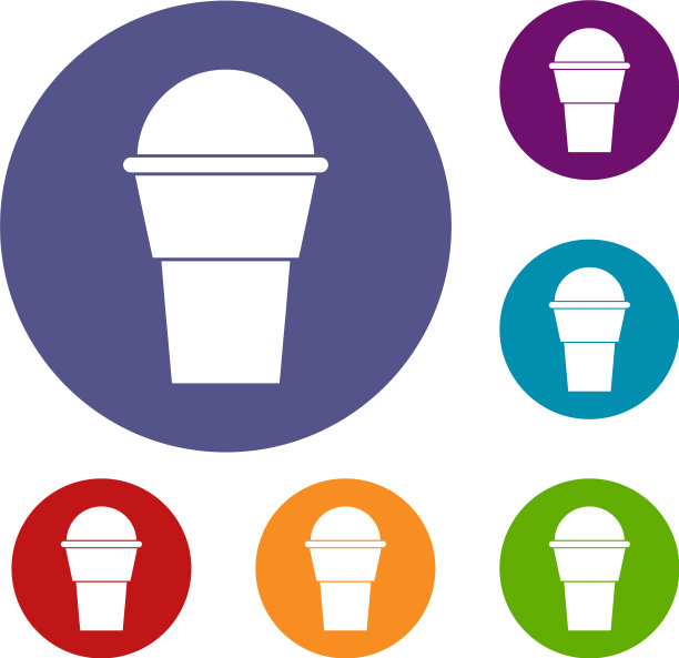 冰淇淋图标套装图片下载