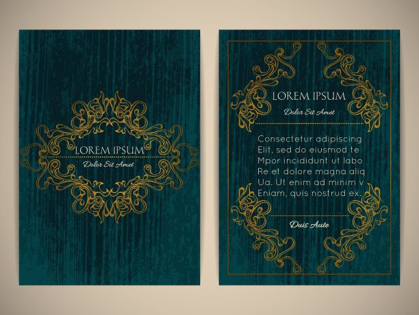 封面设计与装饰框架复古风格图片下载